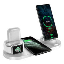 Load image into Gallery viewer, 6 in 1 Wireless Charger Dock Station for iPhone/Android/Type-C USB Phones
