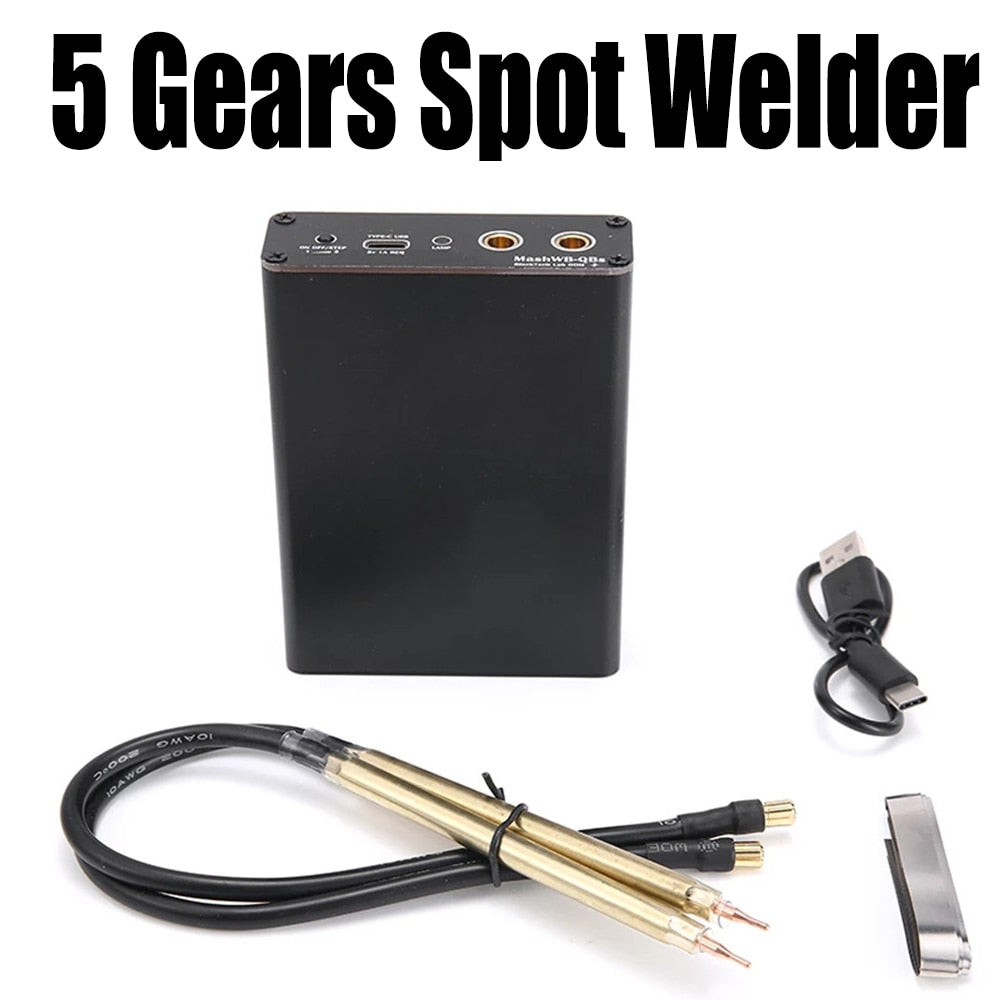 4.2V Portable Spot Welder Kit Automatic Welding Tools Adjustable Mini Spot Welding Machine 0.12 Nickel Strip 18650 Battery