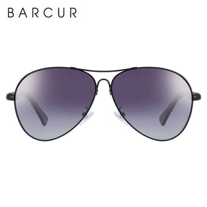 Superior Quality BARCUR Titanium Alloy Polarized Sunglasses Bendable Memory Frame